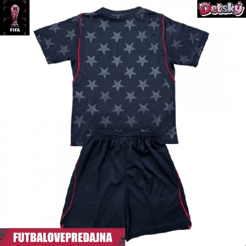 Lacne Dětský Futbalové dres Spojené štáty MS 2026 Krátky Rukáv - Preč (+ trenírky)